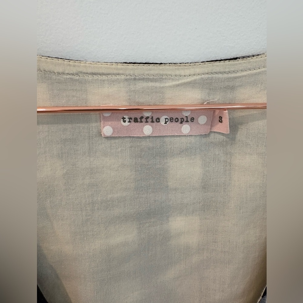 Traffic People Cream and Black Tunic -marked S (fits more like M) - Picture 5 of 7